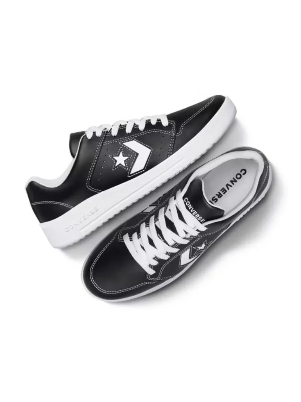 Converse Kids'/Adult Day One Court Classic Sneakers - Black/White M 3/W 4.5